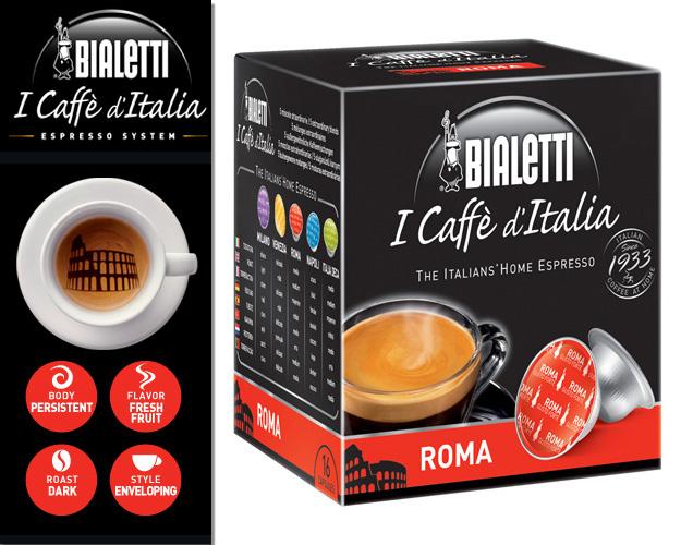 Bialetti "Roma" for Mini Express Machine, 16 Capsules