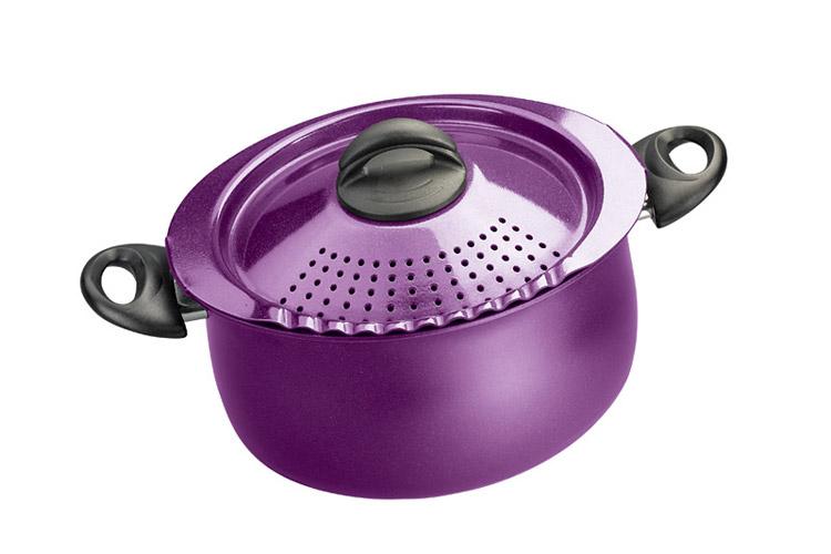 Bialetti "Trends" 5Qt. Pasta Pot Purple
