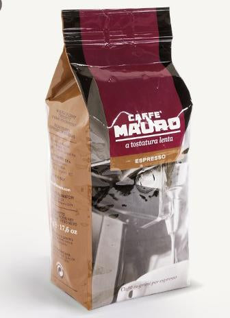 Caffe Mauro Espresso Beans, 500g Package