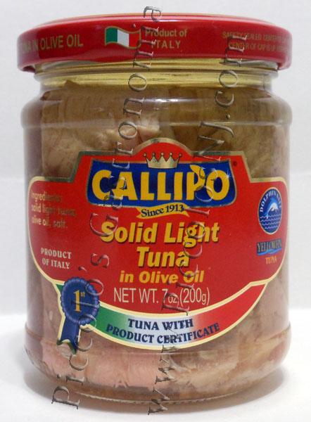 Callipo Solid White Tuna in Olive Oil 7 oz.