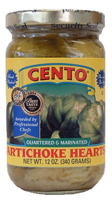 Cento Quartered & Marinated Artichoke Hearts, 12 oz