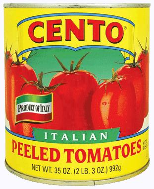 Cento Italian Peeled Tomatoes with Basil Leaf, 6 lbs 10 oz