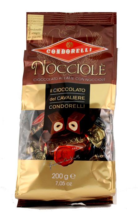 Condorelli Milk Chocolate with Hazelnuts 7 Oz Bag