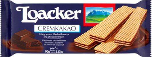 Loacker Cremkakao, Cocoa and Chocolate Wafer, 90g