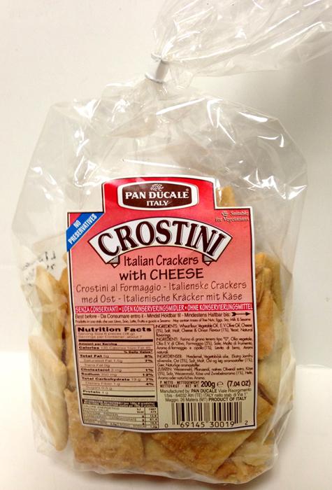Crostini Italian Crackers with Cheese, 200g