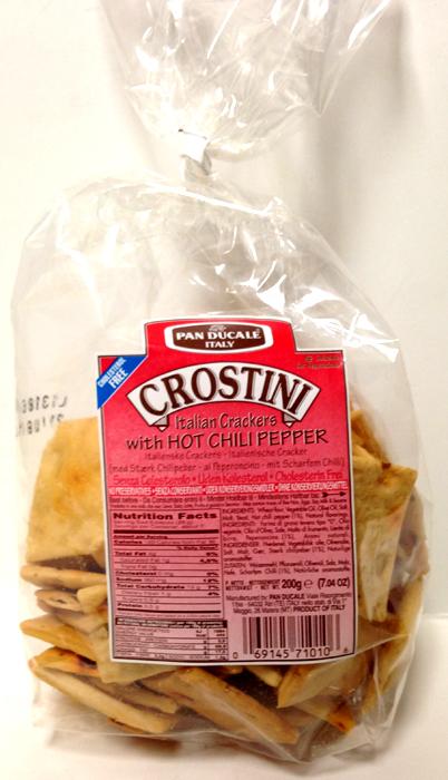 Crostini Italian Crackers with Hot Chili Pepper, 200g