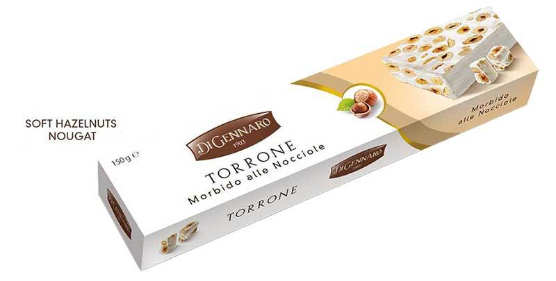DiGennaro Soft (Morbido) Torrone Hazelnuts (Nocciole), 150g