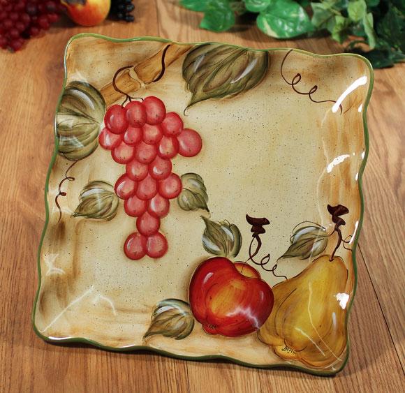 Elisa Collection Square Platter 11" x 11"