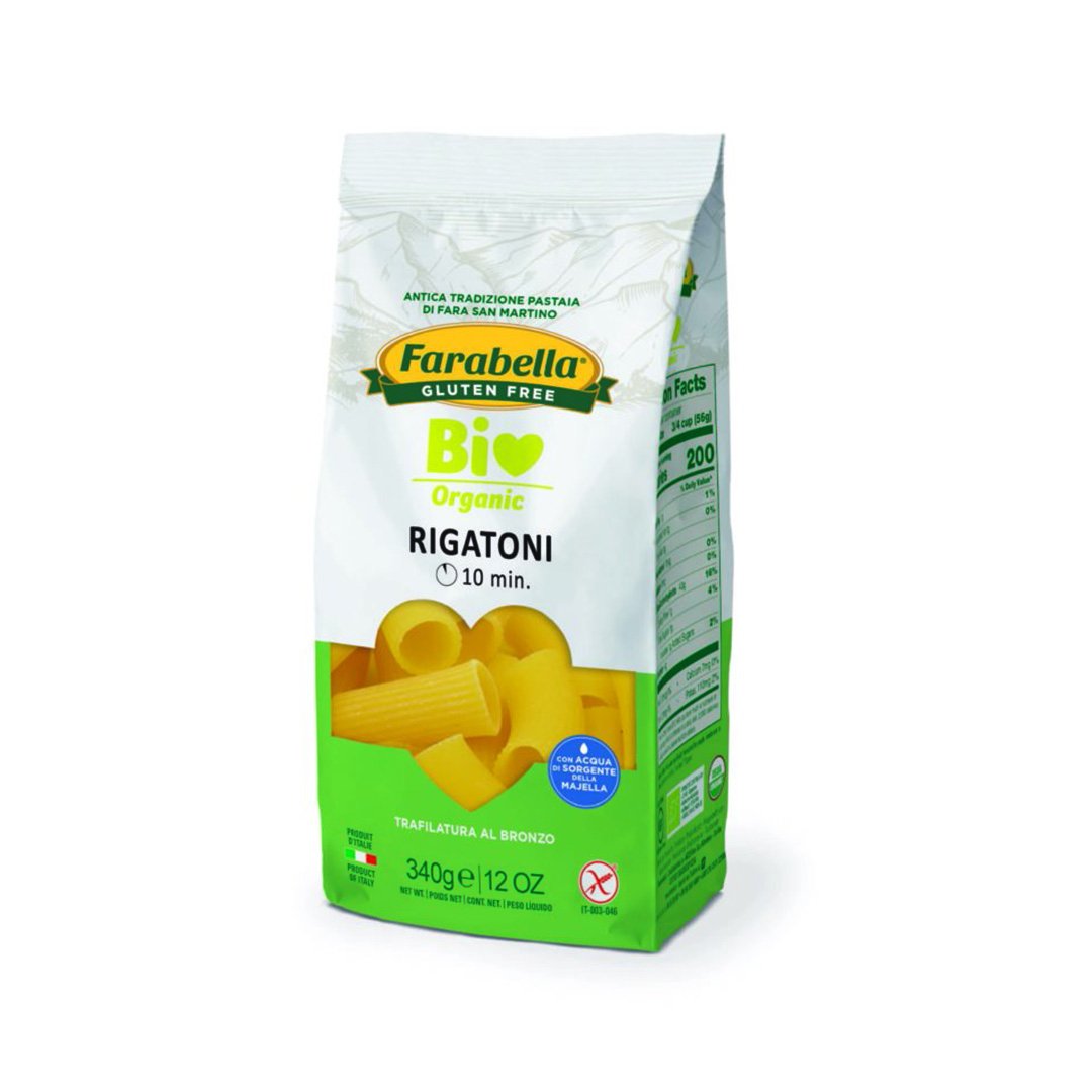 Farabella Organic Gluten Free Rigatoni Pasta, 12 oz | 340g