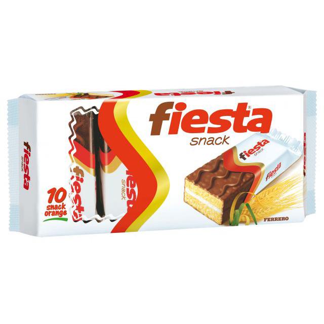 Ferrero Fiesta Snack Cakes, Pack of 10  x 40g Pieces