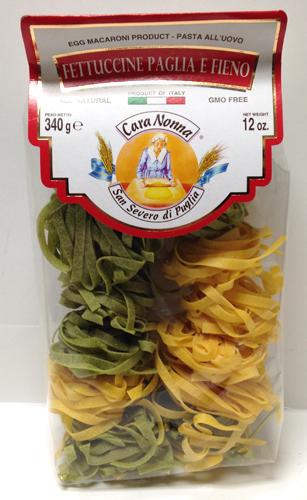Cara Nonna Fettuccine Paglia e Fieno, 12 oz