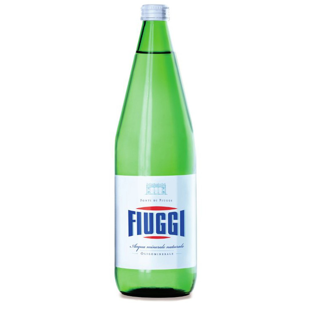 Fiuggi Natural Mineral Water FULL Case 6 x 1 Liter Bottle