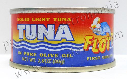 Flott Tuna Fillets in olive oil Can 2.8 oz.