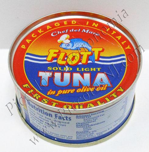 Flott Tuna Fillets in olive oil Can 2.8 oz.