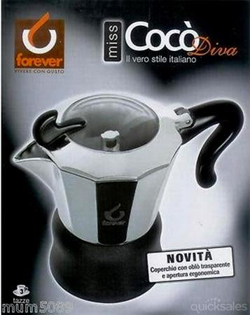 Forever Miss Coco Diva, Espresso Maker, 3 cups