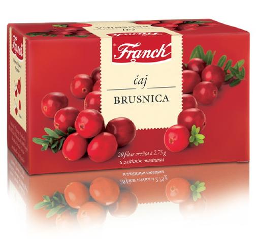 Franck Brusnica (Cranberry) Tea, 20 Bags, 55g