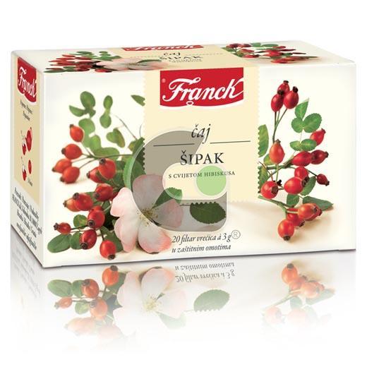 Frank Rosehip Tea,  20 Bags, 60g