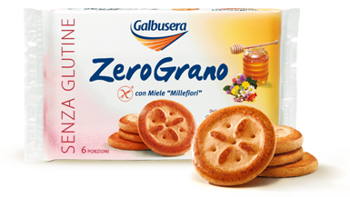 Galbusera Gluten Free ZeroGrano Honey Frollini 260g
