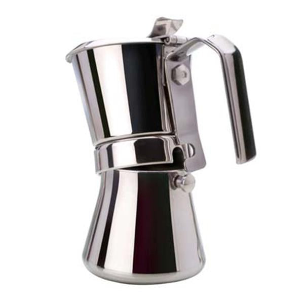 Giannina Cup Stove Top Espresso Machine, Stainless Steel