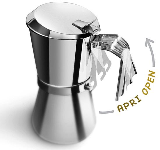 Stainless Steel Stovetop Italian Coffee Maker Espresso 12 Cup Moka Pot –  Luv Muggs