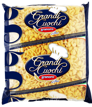 Granoro Shells (Conchiglie Rigate) Pasta  #105, 1lb
