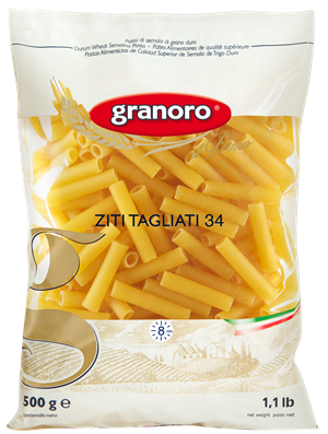 Granoro Cut Ziti Pasta  #34, 1lb