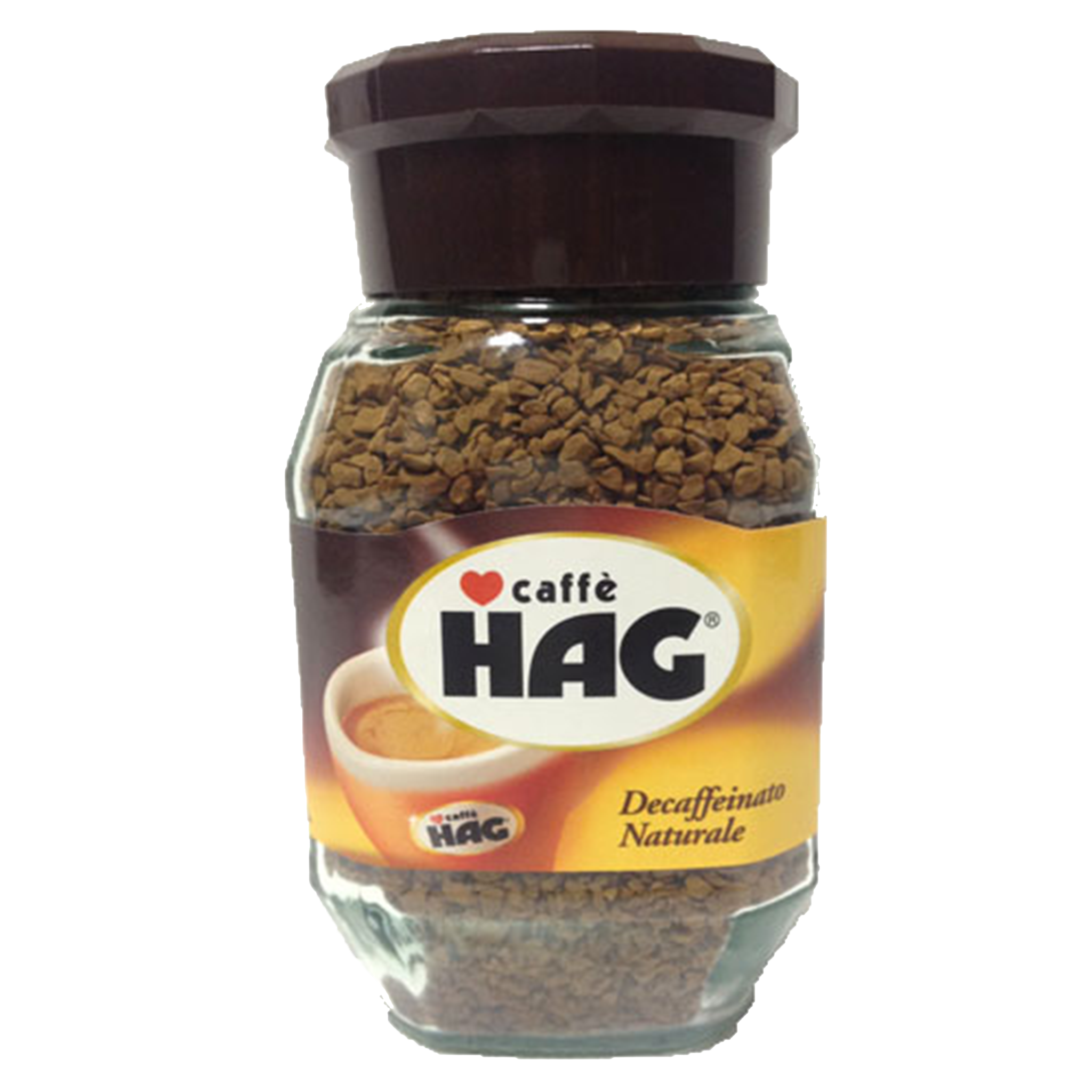 HAG Instant Coffee Naturally Decaffeinated, 100g Glass Jar