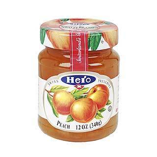 Hero Peach Fruit Spread 12 oz