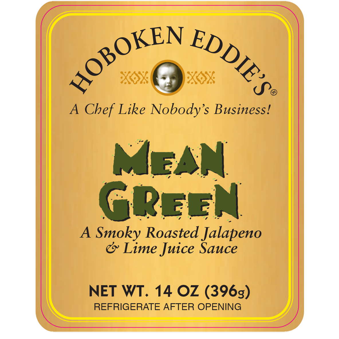 Hoboken Eddie's Mean Green, 12.5 oz