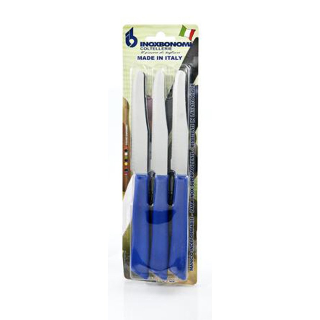 Inoxbomi Table Knife 11 cm LIGHT BLUE, Set of 6 Pcs
