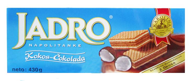 Karolina Jadro Napolitanke Kokos-Cokolada 430g