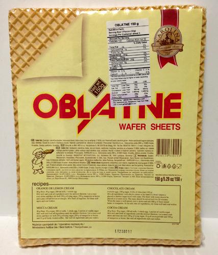 Karolina Wafer Sheet, 150g