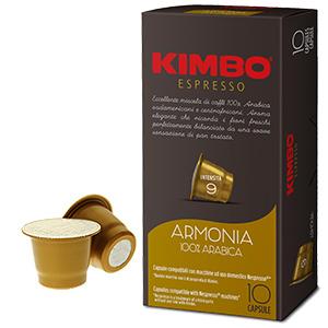 Kimbo Armonia 100% Arabica 9 Nespresso Compatible, 10pk
