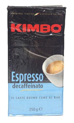 Kimbo Espresso Decaffeinato Ground Coffee in Bag, 8.8oz/250g