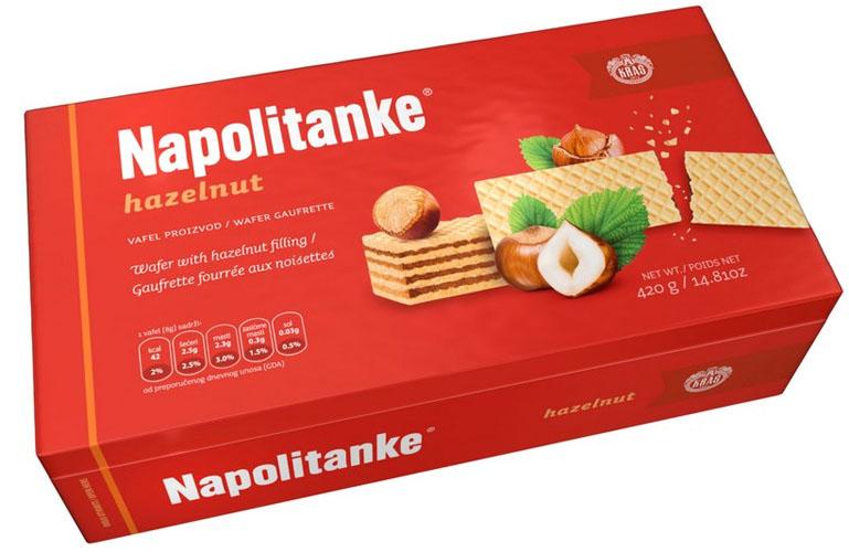 Kras Napolitanke Hazelnut Wafers, 420g