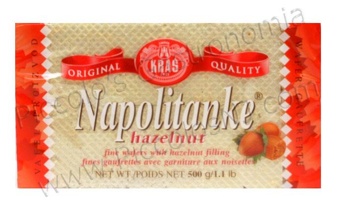 Kras Napolitanke Hazelnut Wafers Plastic 500g