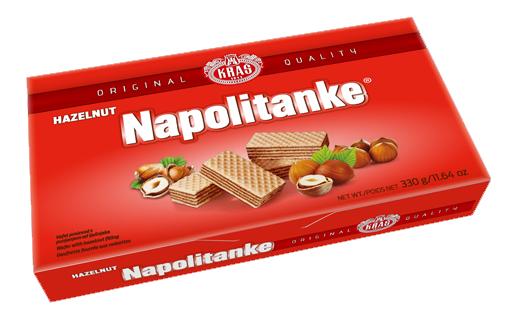 Kras Napolitanke Hazelnut Wafers 330g