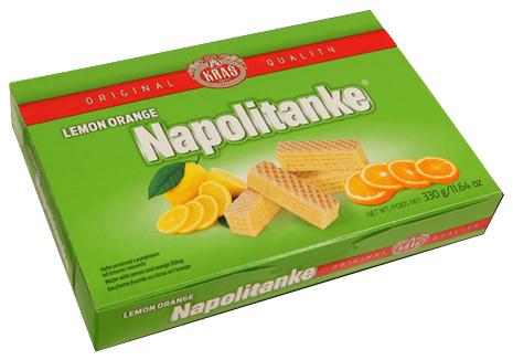 Kras Napolitanke Lemon Orange wafers 330g