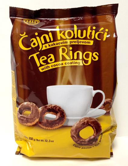 Kras Tea Rings with Cocoa Coating, 350g
