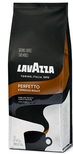 Lavazza Perfetto Ground Coffee, Medium Espresso Roast, 12-oz