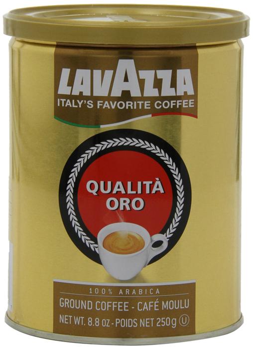 LavAzza Qualita Oro, Ground Coffee, 250g Can