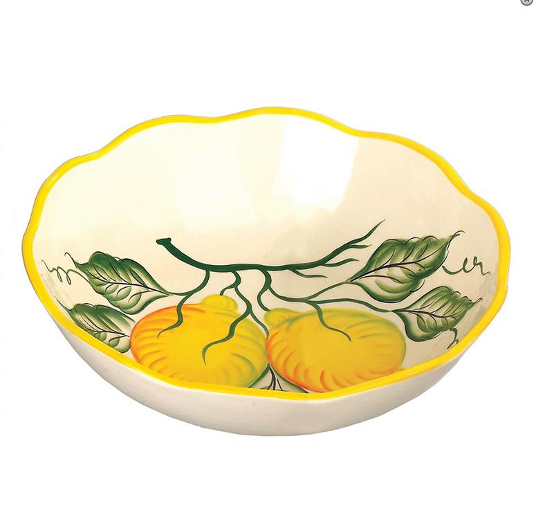 Lemon Design Square 11" Bowl