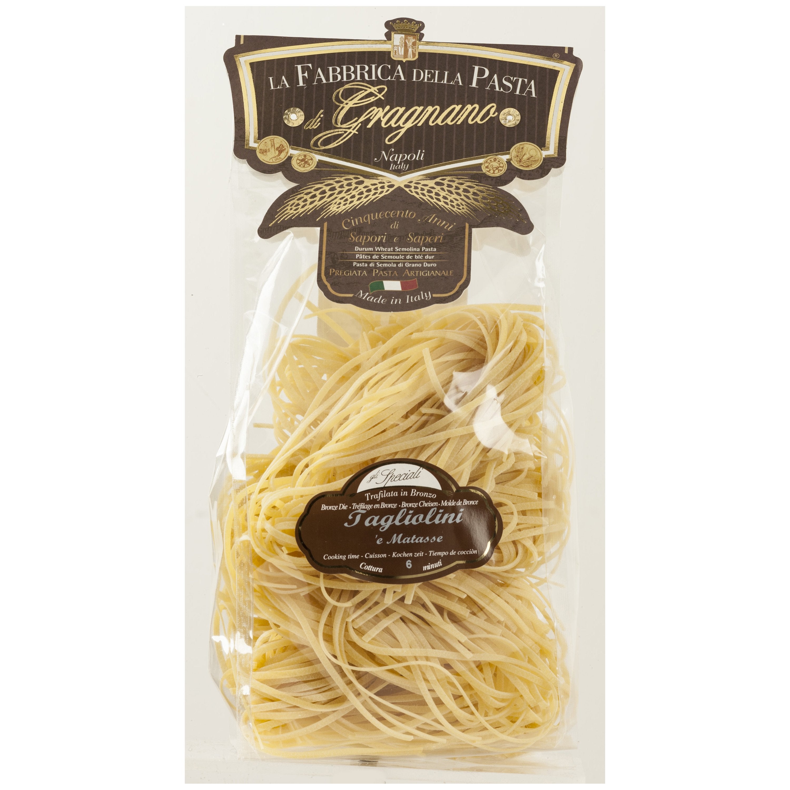 La Fabbrica Della Pasta Tagliolini Matasse #466, 17.6 oz | 500gr