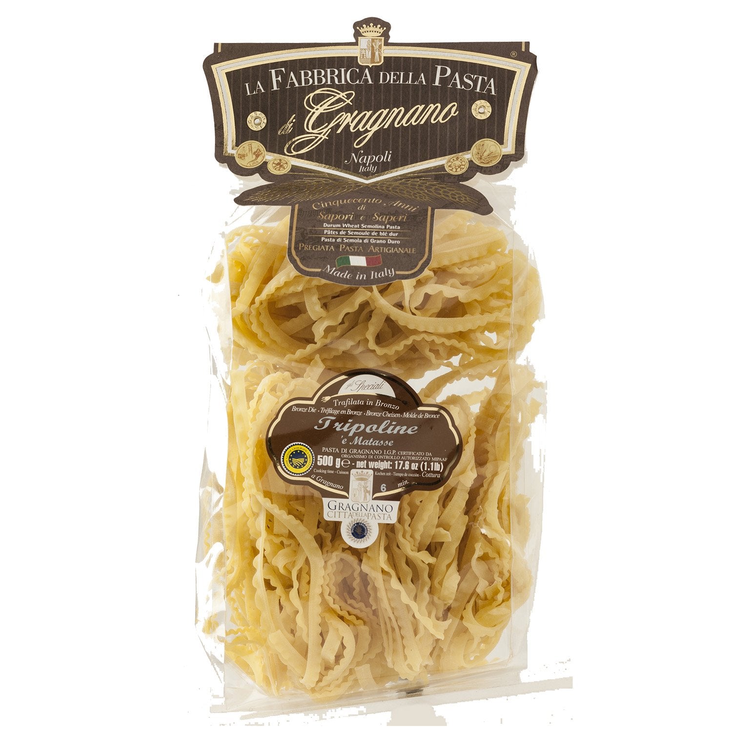 La Fabbrica Della Pasta Tripoline Matasse, #468, 17.6 oz | 500gr