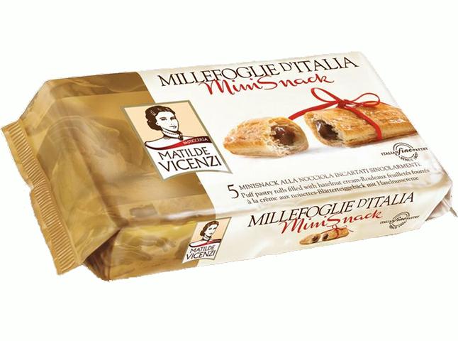 Matilde Vicenzi Puff Pastry, Hazelnut Cream, 125g