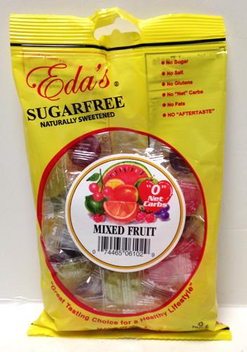 Eda's Sugarfree Mixed Fruit Candy, 6 oz