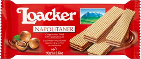 Loacker Napolitaner, Hazelnut Wafer, 90g