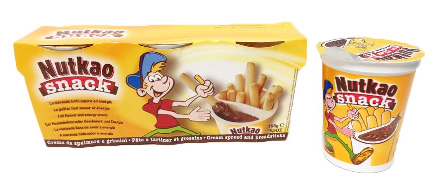 Nutkao Snack Chocolate Spread and Breadsticks 3x52g