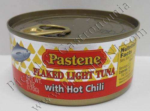 Pastene Flaked Tuna with Hot Chili 6 oz. can