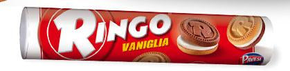Pavesi Ringo Vanilla (Vaniglia) Cookies Tube, 165g